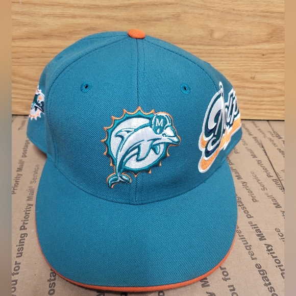 Reebok Other - Miami Dolphins Vintage Early 2000s Fitted Hat Men Size 7 3/4